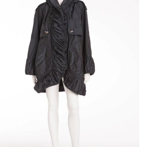 BURBERRY - AS SEEN ON THE 2007 RUNWAY COLLECTION, LONG SLEEVE JACKET WITH RUFFLE - Picture 10 of 16